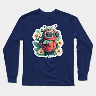 Ladybug Watercolour Art Long Sleeve T-Shirt